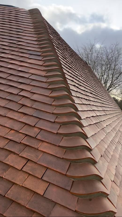 New handmade clay plain tile roof by Marshall Roofing
